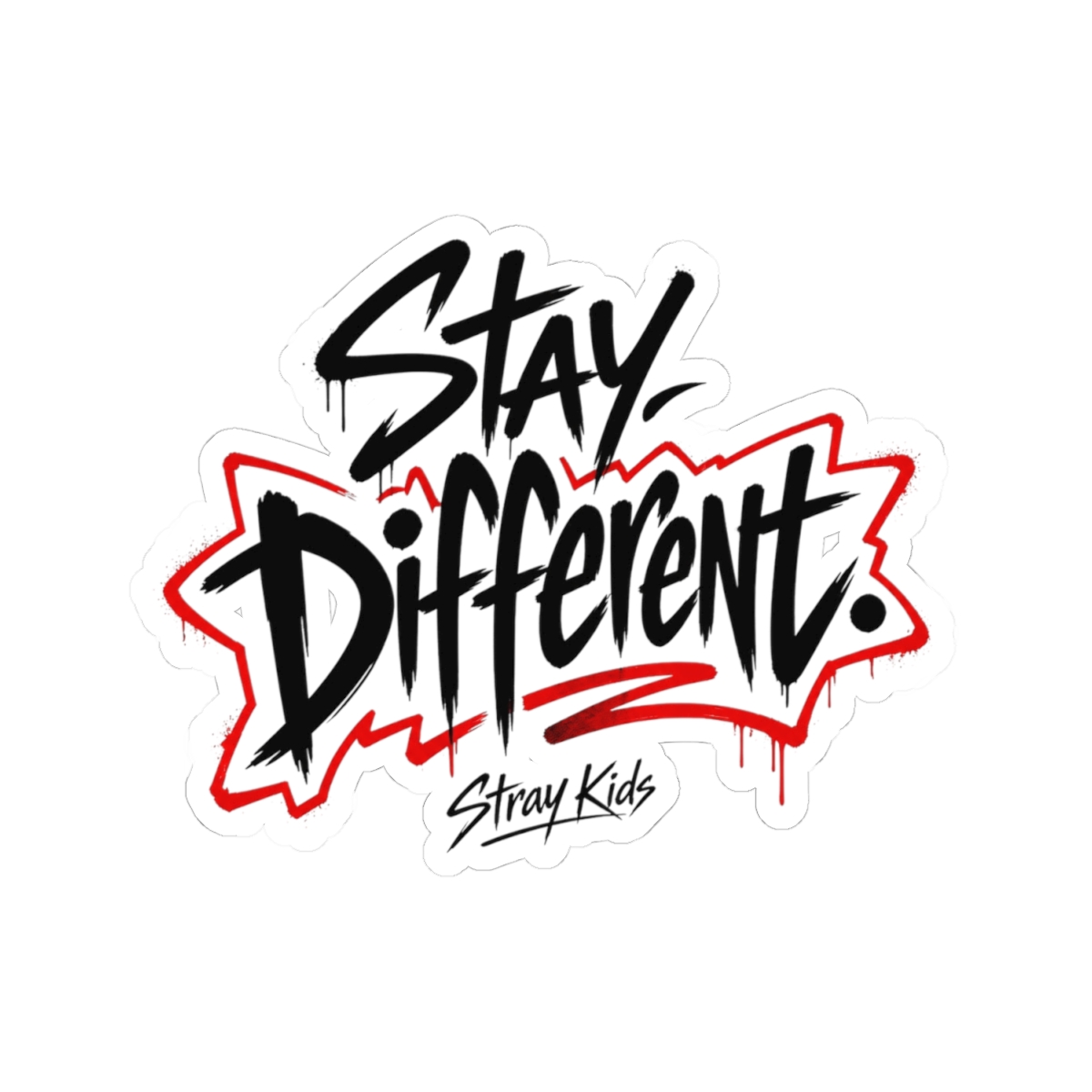 Stray Kids "Stay Different." Sticker - alternate angle 2, merchandise