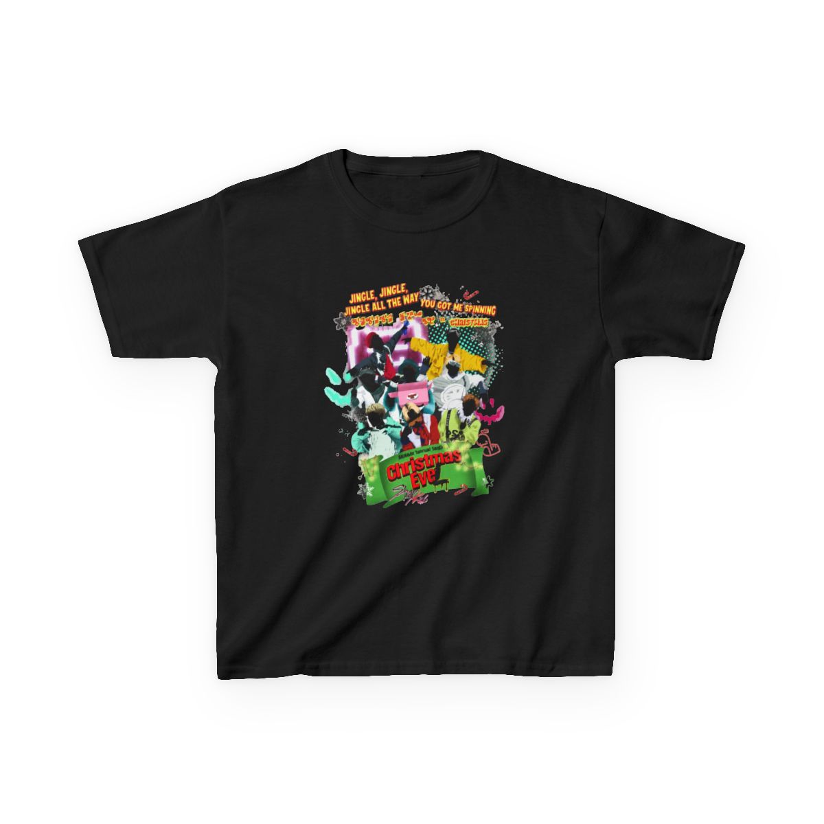 christmas evel stray kids T-Shirt - alternate angle 4, merchandise