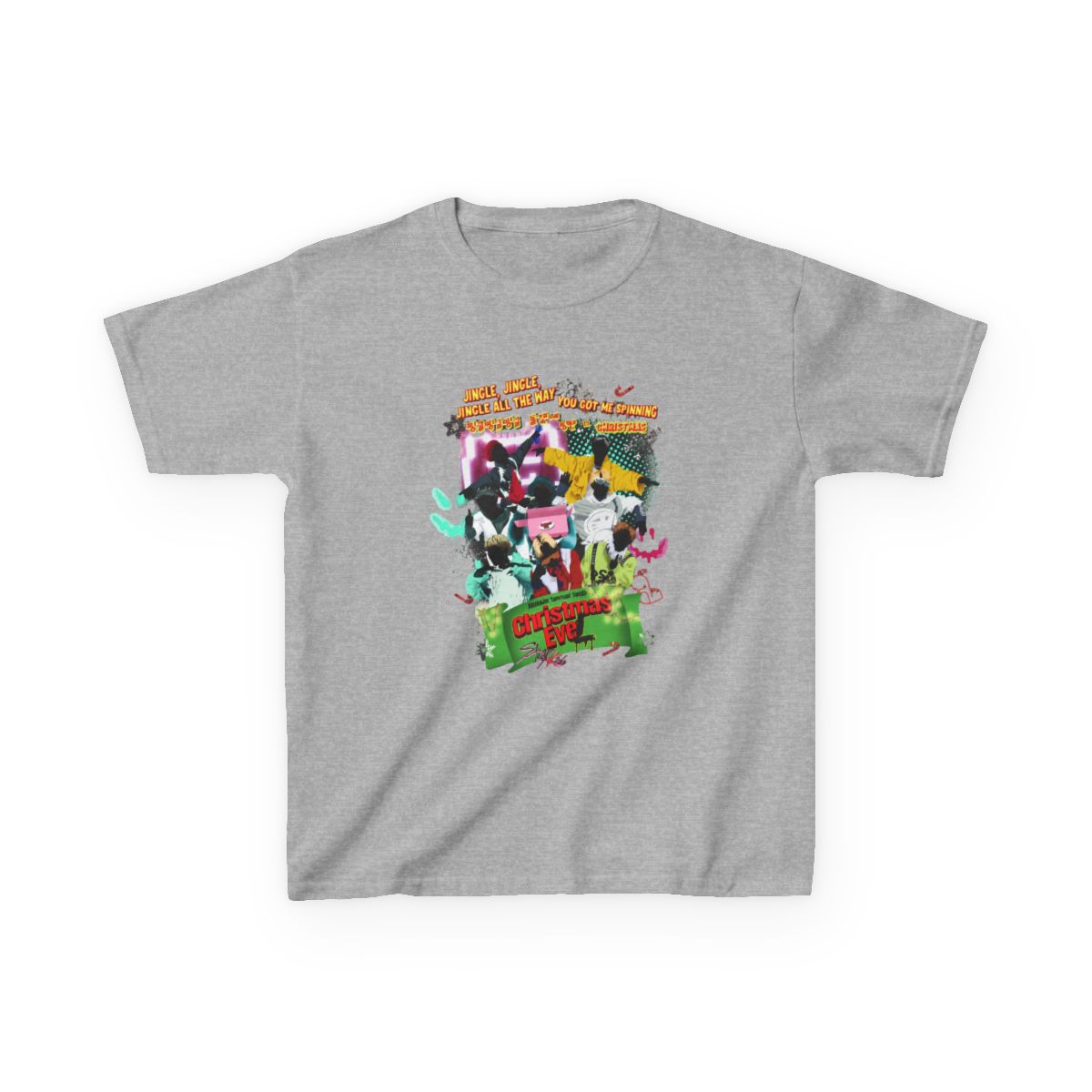 christmas evel stray kids T-Shirt - alternate angle 5, merchandise