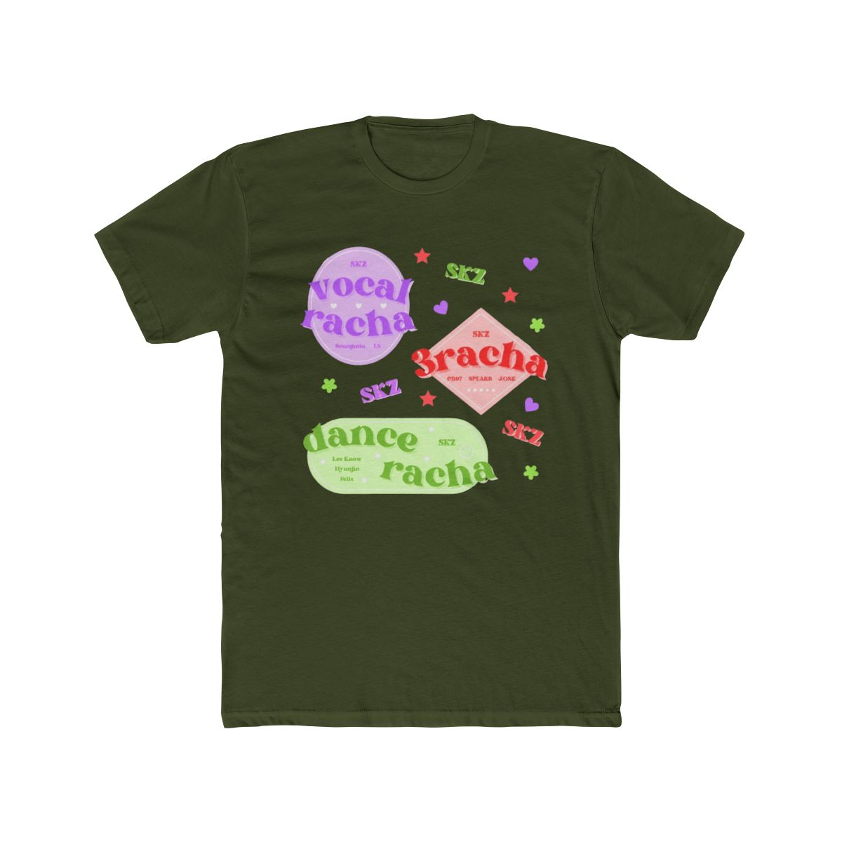 Pack Stray Kids streak - 3racha, vocal streak, dance rance T Shirt - alternate angle 5, merchandise